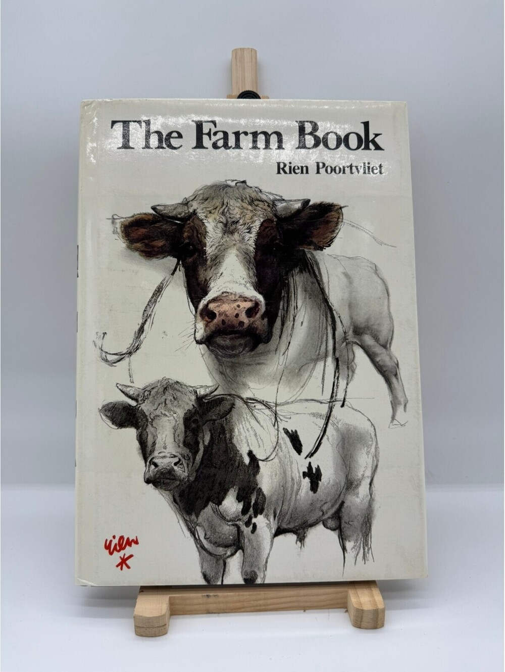 The Farm Book by Rien Poortvliet Hardcover Abrams Farm Animals Illustrated Book